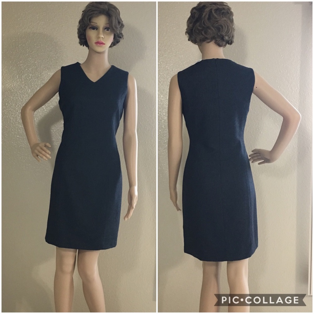 GAP charcoal Wool Blend shift dress